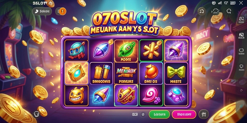 Screenshot 070SLOT menampilkan aksi seru dalam permainan petualangan slot.