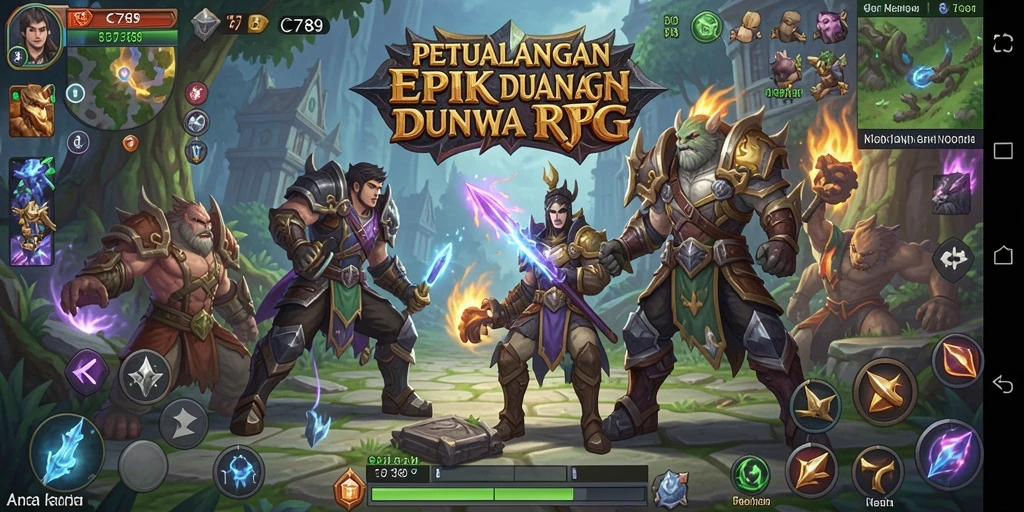 Tampilan menakjubkan dari gameplay RPG di C789.