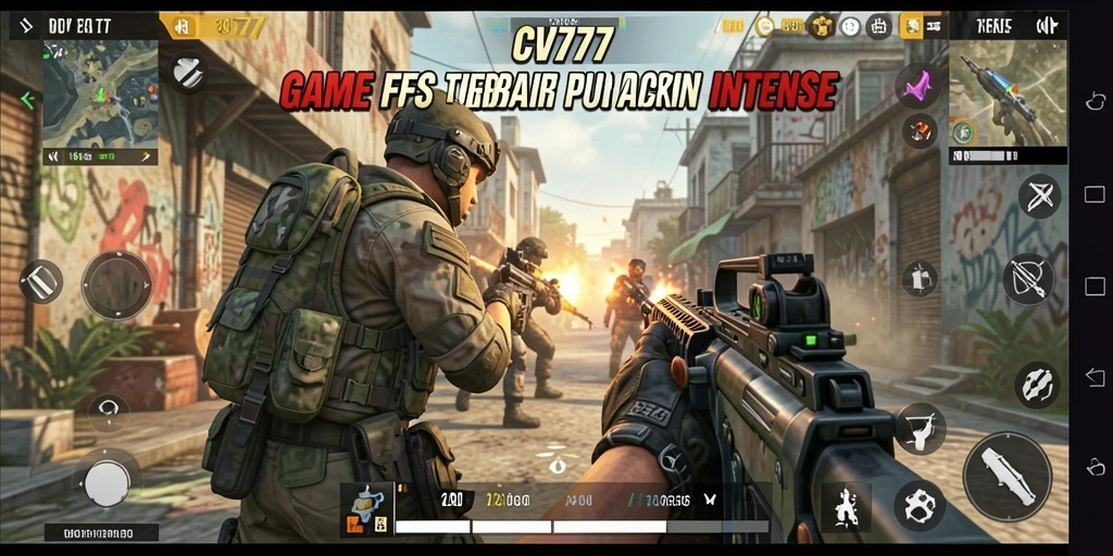 Tangkapan layar gameplay CV777 menampilkan aksi tembak-menembak yang menegangkan.