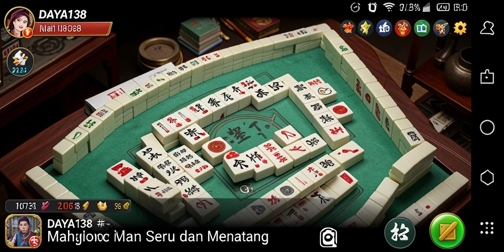Gameplay seru Mahjong yang menantang dan mengasyikkan.