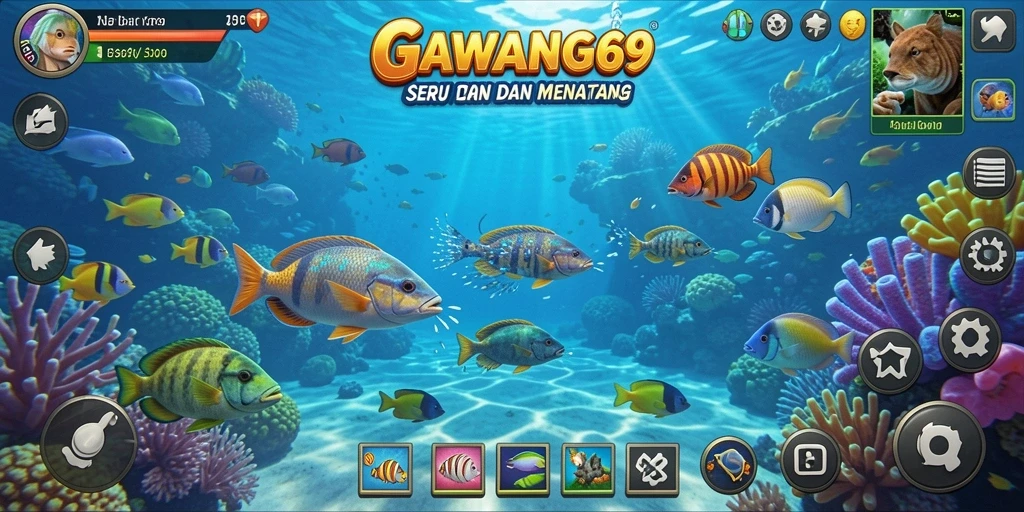 Tampilan aksi Tembak Ikan yang mendebarkan dalam GAWANG69.
