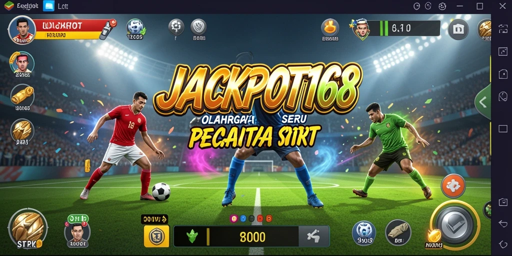 Tampilan gameplay olahraga seru di JACKPOT168.