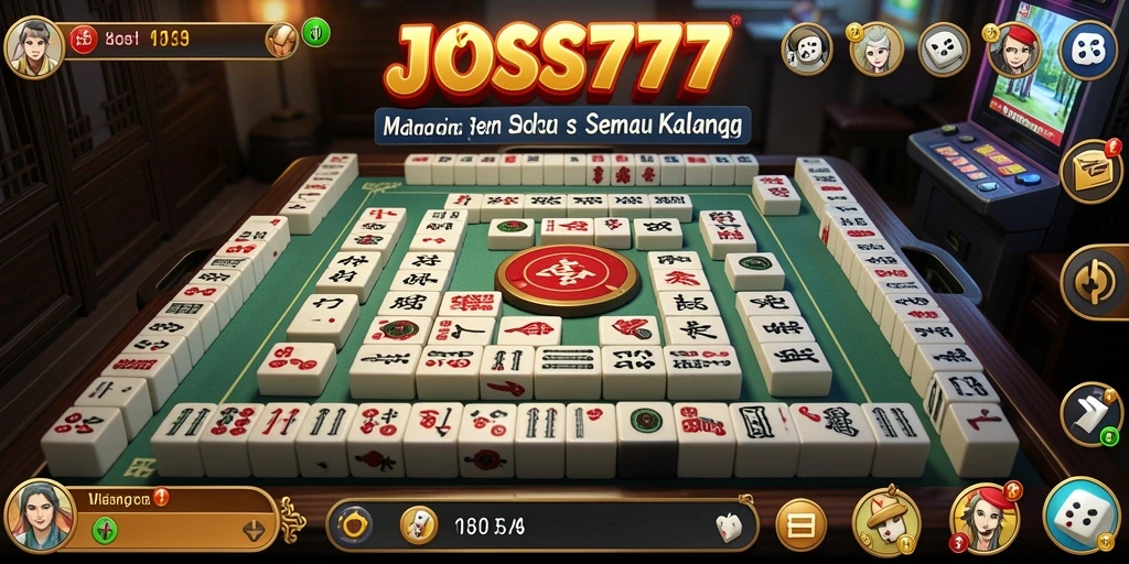 Screenshot JOSS777 menampilkan gameplay Mahjong yang menarik dan menantang.