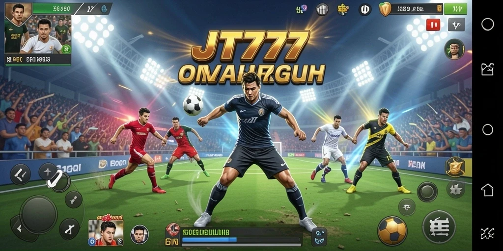 Screenshot utama JT777 menampilkan aksi seru dalam permainan olahraga.