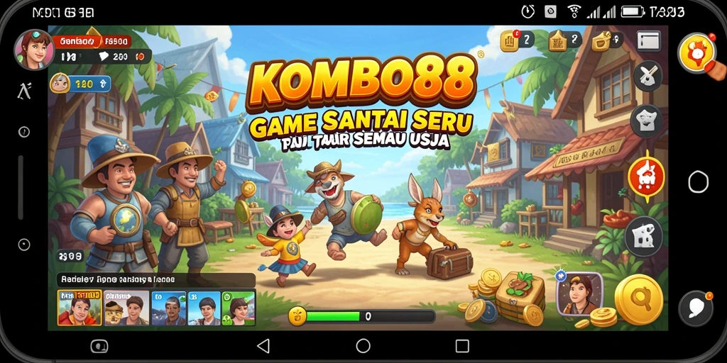 Screenshot menampilkan aksi seru dalam gameplay KOMBO88.