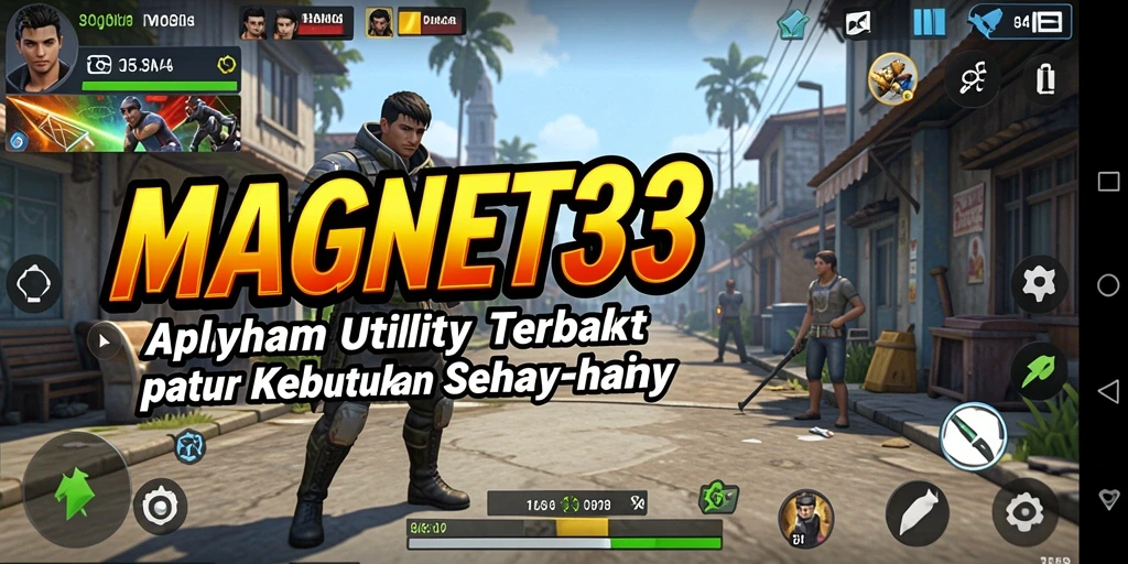 Screenshot utama aplikasi MAGNET33 menunjukkan antarmuka alur kerja yang sederhana.