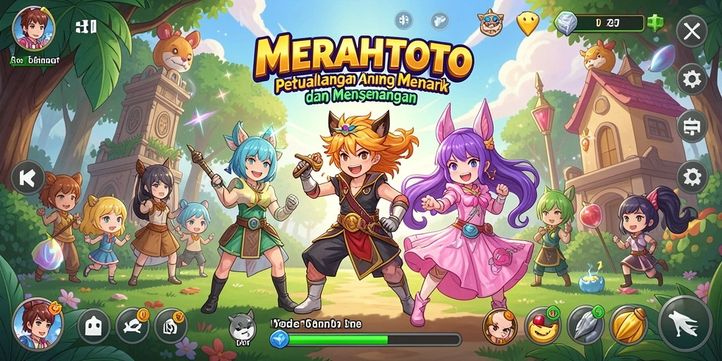 Tampilan gameplay MERAHTOTO yang dinamis dan menarik.