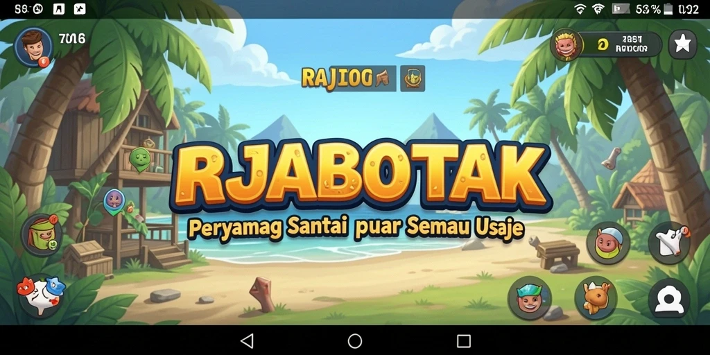 Tampilan seru dari gameplay RAJABOTAK yang menghibur.