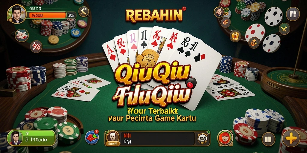 Tampilan gameplay QiuQiu yang seru dan interaktif di REBAHIN.