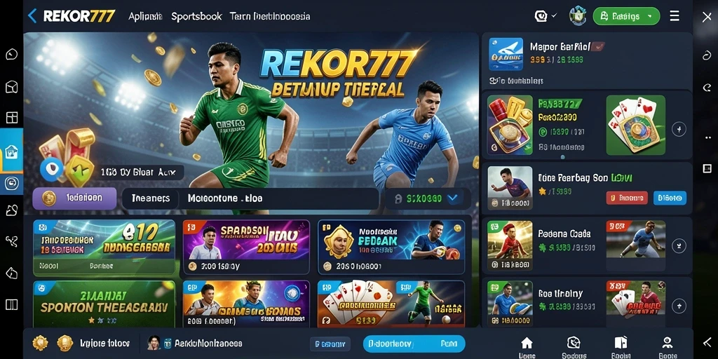 Screenshot menunjukkan tampilan antarmuka taruhan di REKOR777.