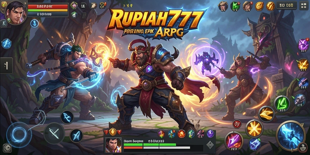 Tampilan penuh aksi dari gameplay RUPIAH777 yang mendebarkan.