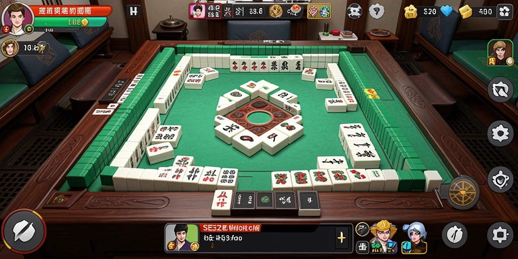 Screenshot menampilkan gameplay seru SE328 saat menyusun ubin Mahjong.