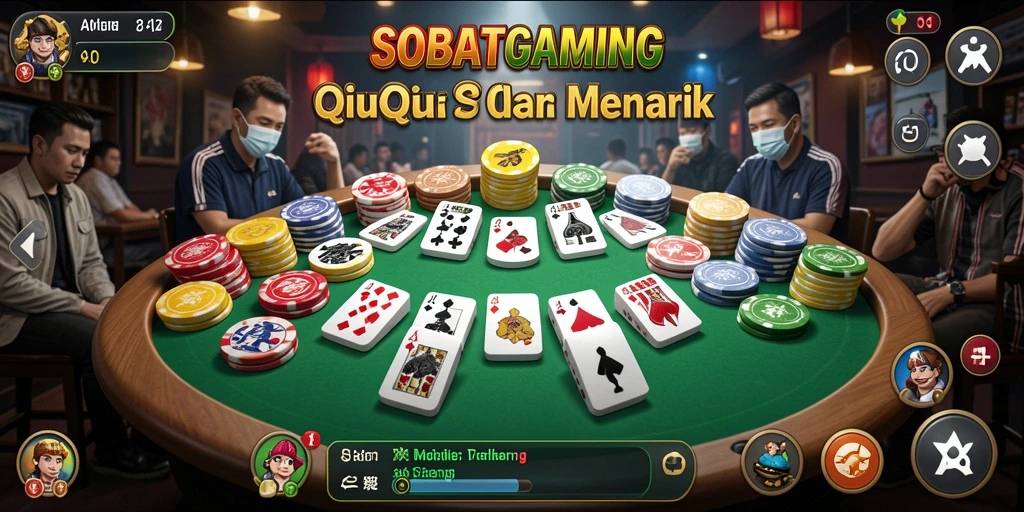 Tampilan gameplay QiuQiu yang seru dan menarik.