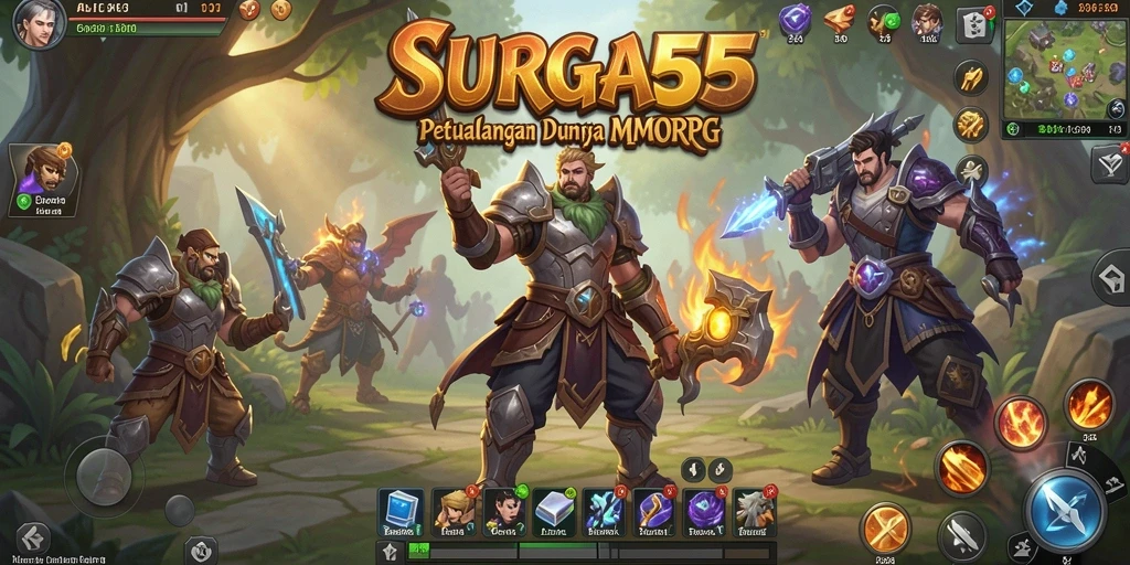 Menampilkan gameplay seru dalam dunia petualangan MMORPG.