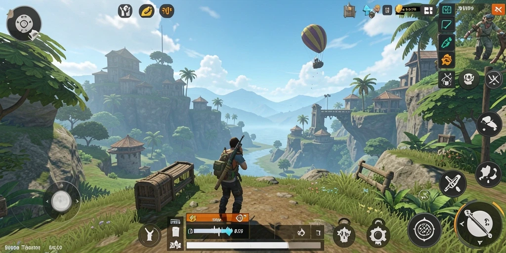 Tampilan gameplay yang menakjubkan dari SVIP9 dalam dunia terbuka.