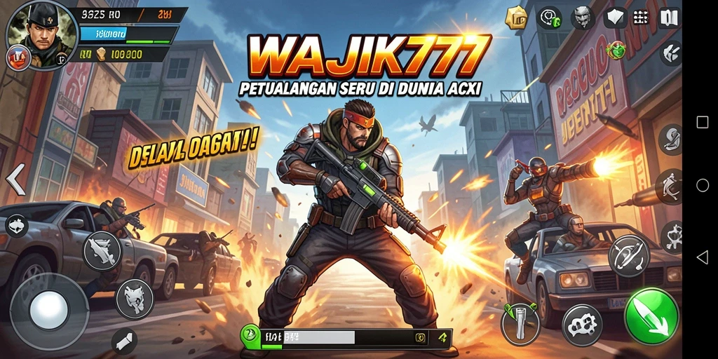 Tampilan gameplay menegangkan dari WAJIK777 saat bertarung.
