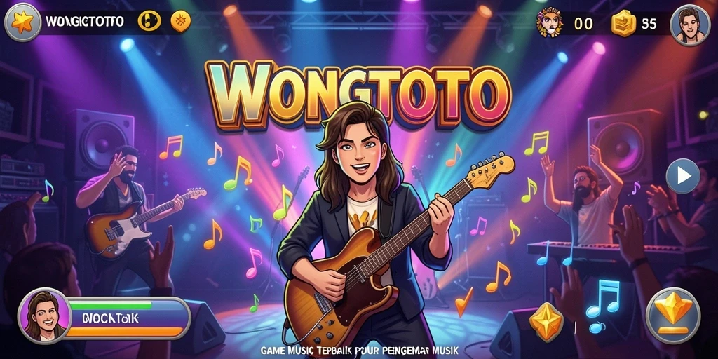 Tampilan gameplay WONGTOTO yang seru dengan berbagai tantangan musik.